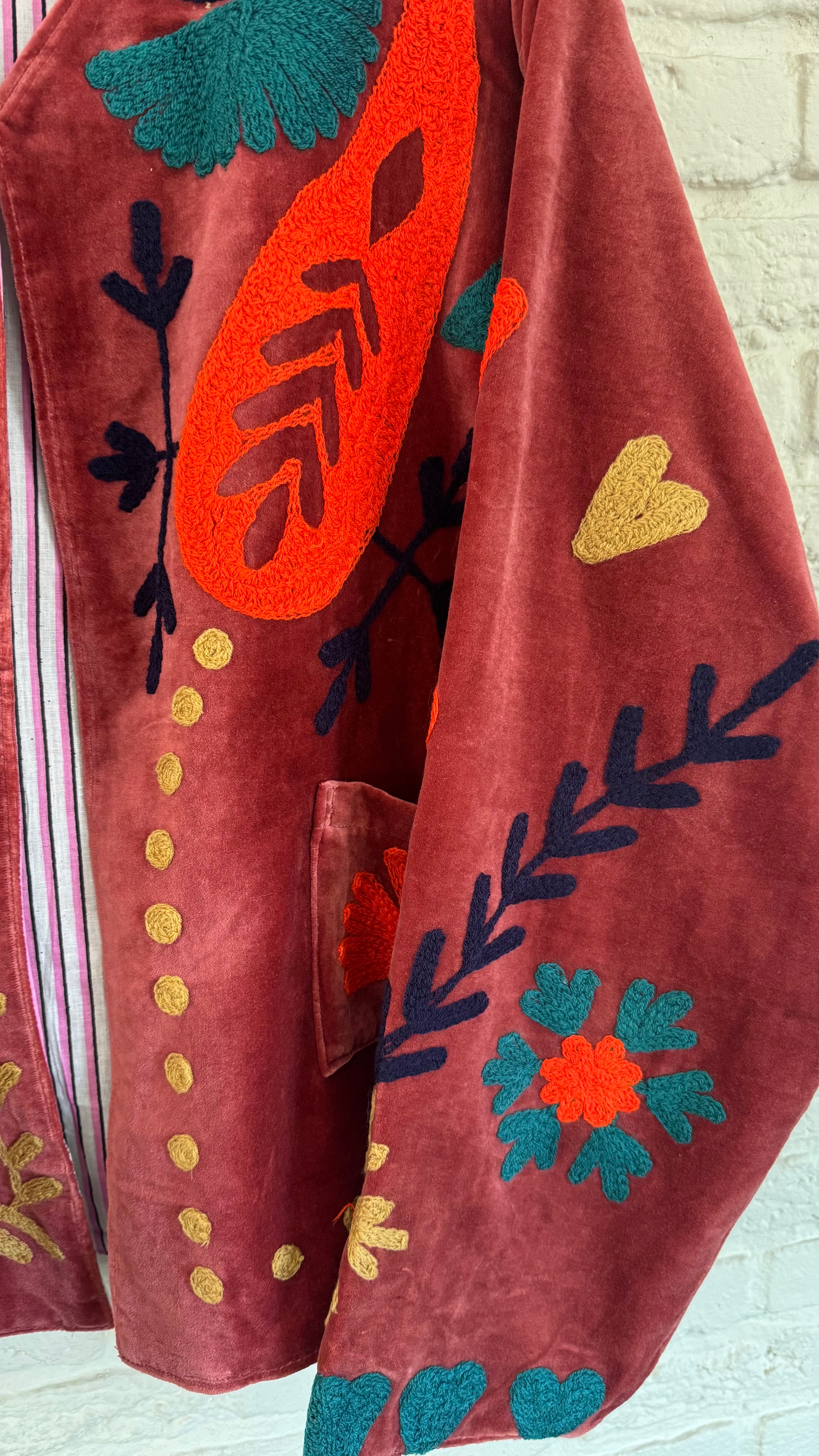 Velvet jasje Daisy - rood