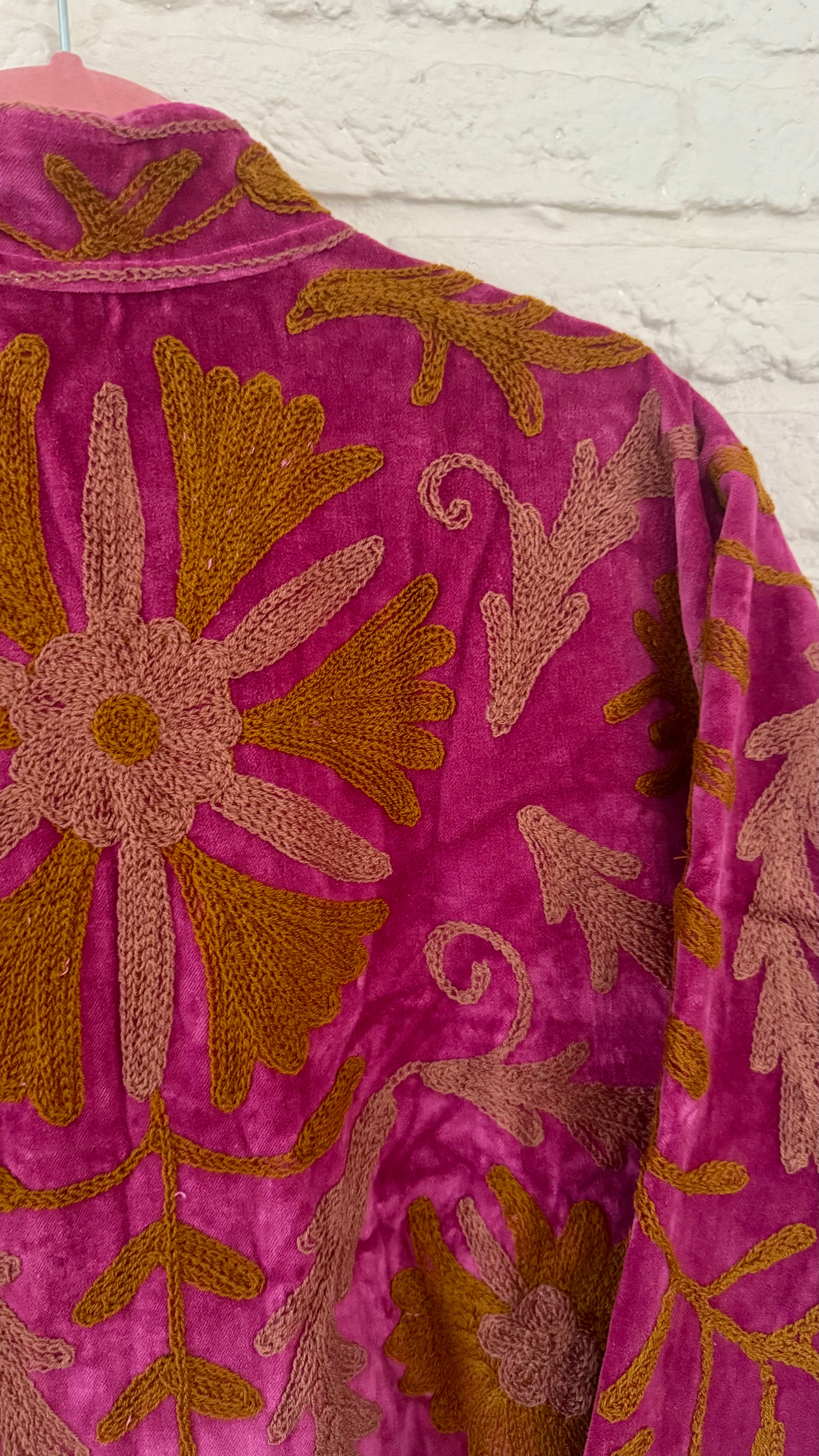 Velvet jasje Liva - roze
