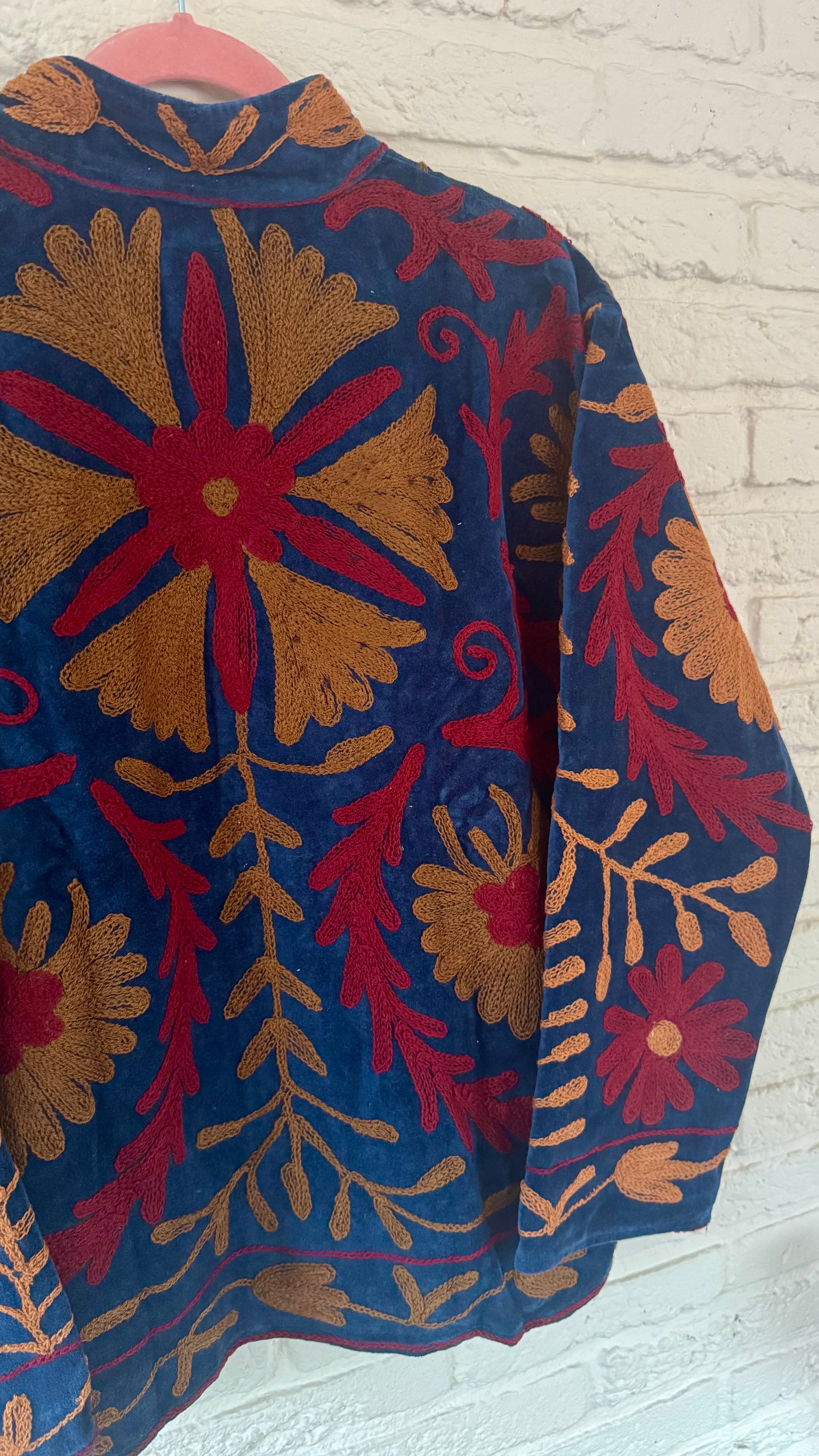 Velvet jasje Liva - blauw