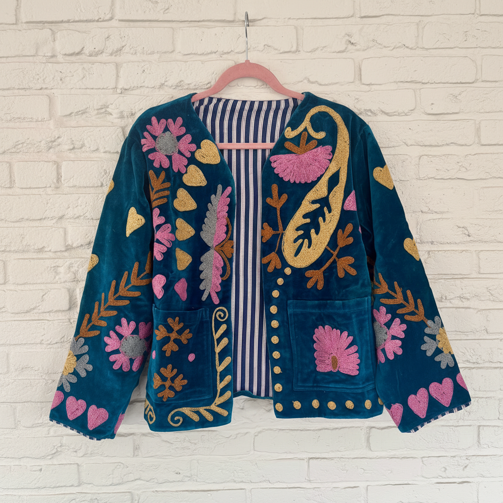Blauw jasje gecentreerd